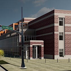 rendering of facility exterior